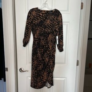 Tahari Ruched Sheath Dress – Size 8 NWT